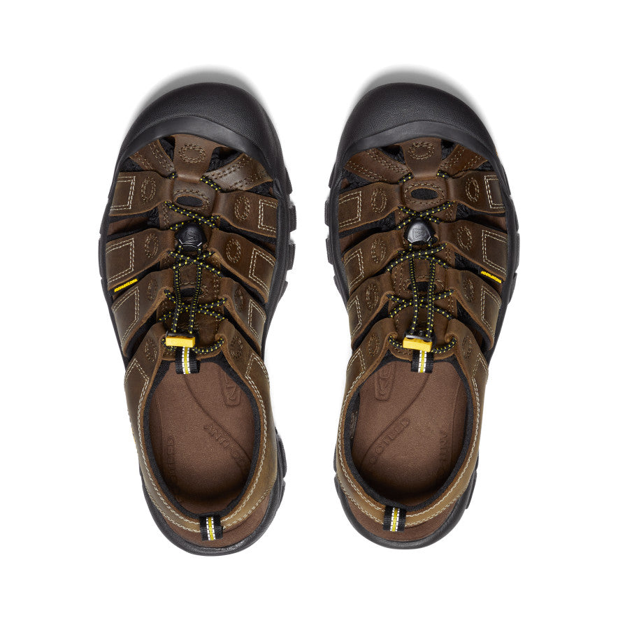 Brown Men Keen Newport Leather Sandals | DPN5536NK