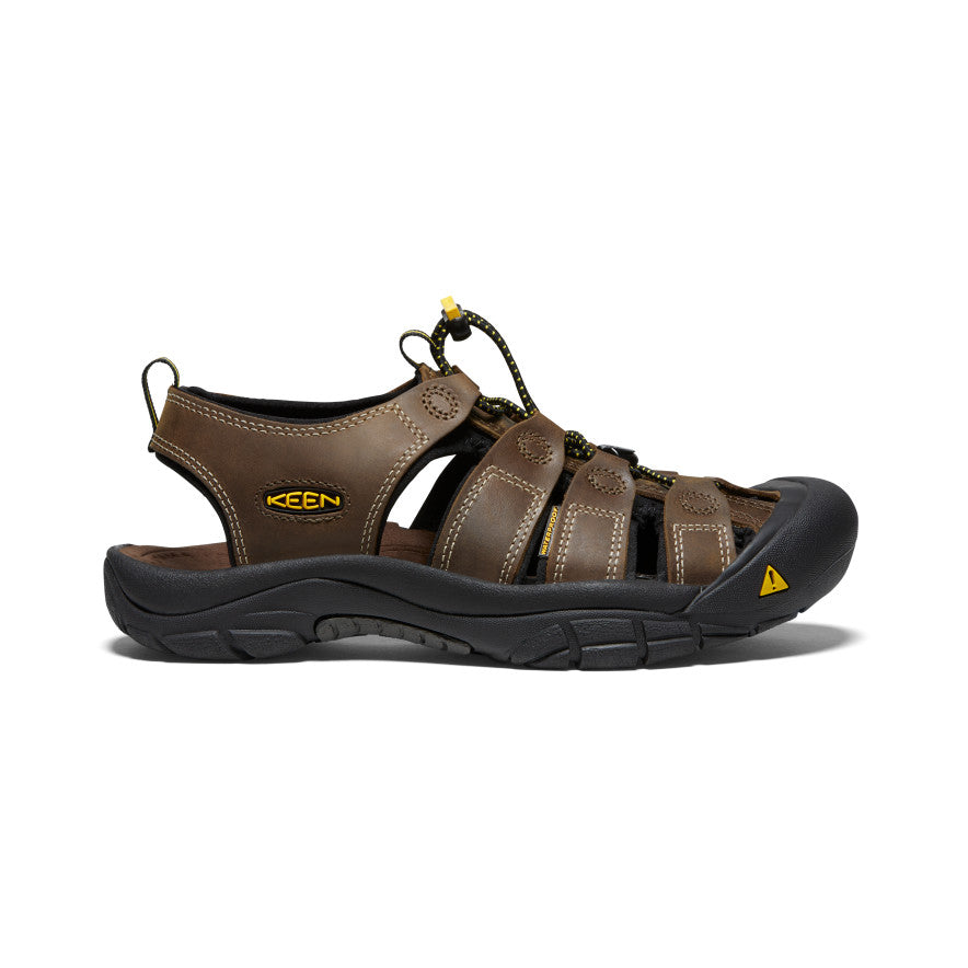 Brown Men Keen Newport Leather Sandals | DPN5536NK