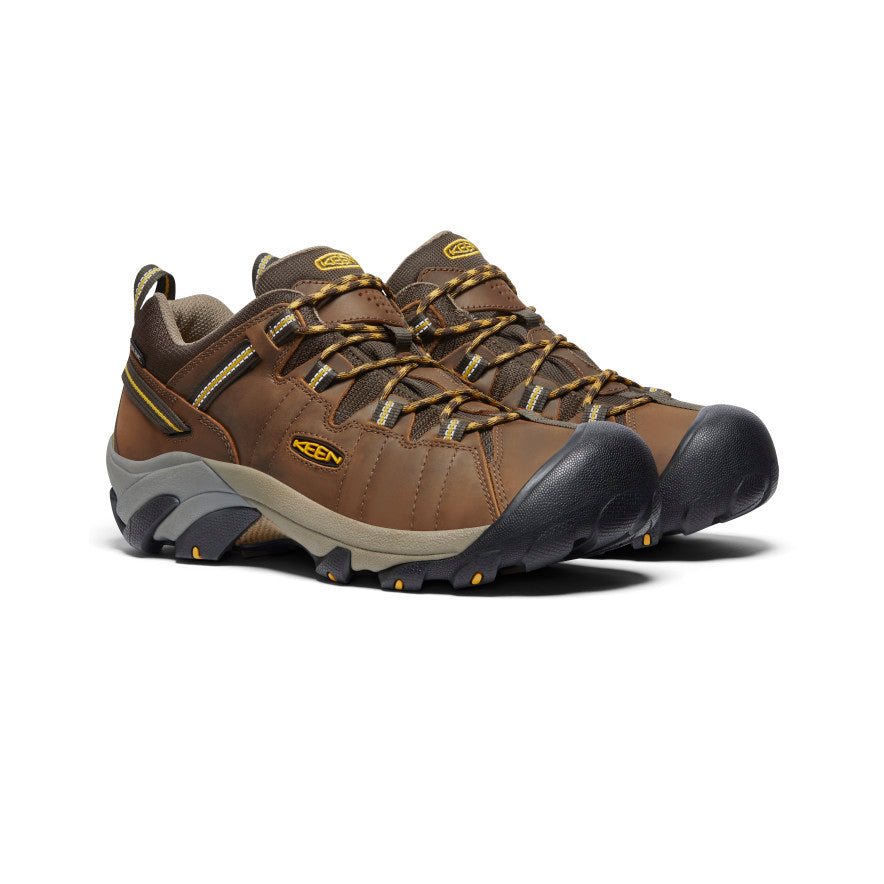 Brown Yellow Men Keen Targhee II Waterproof Hiking Shoes | ENL95100FF