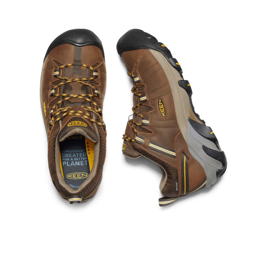 Brown Yellow Men Keen Targhee II Waterproof Hiking Shoes | ENL95100FF