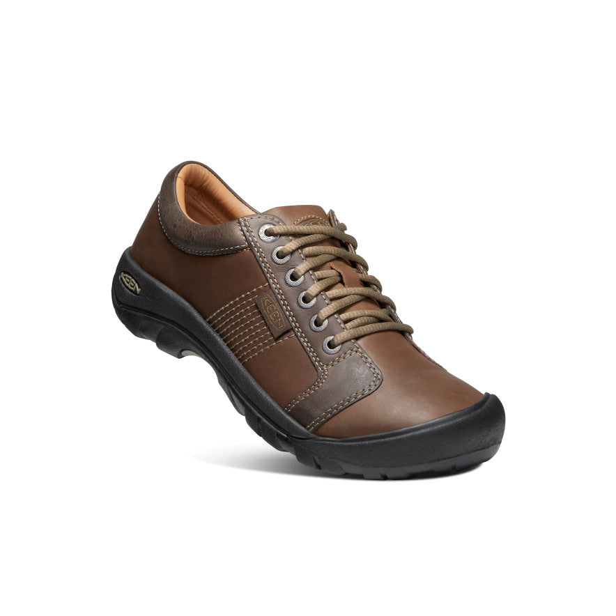 Chocolate Brown Men Keen Austin Work Shoes | ZQV4224MW