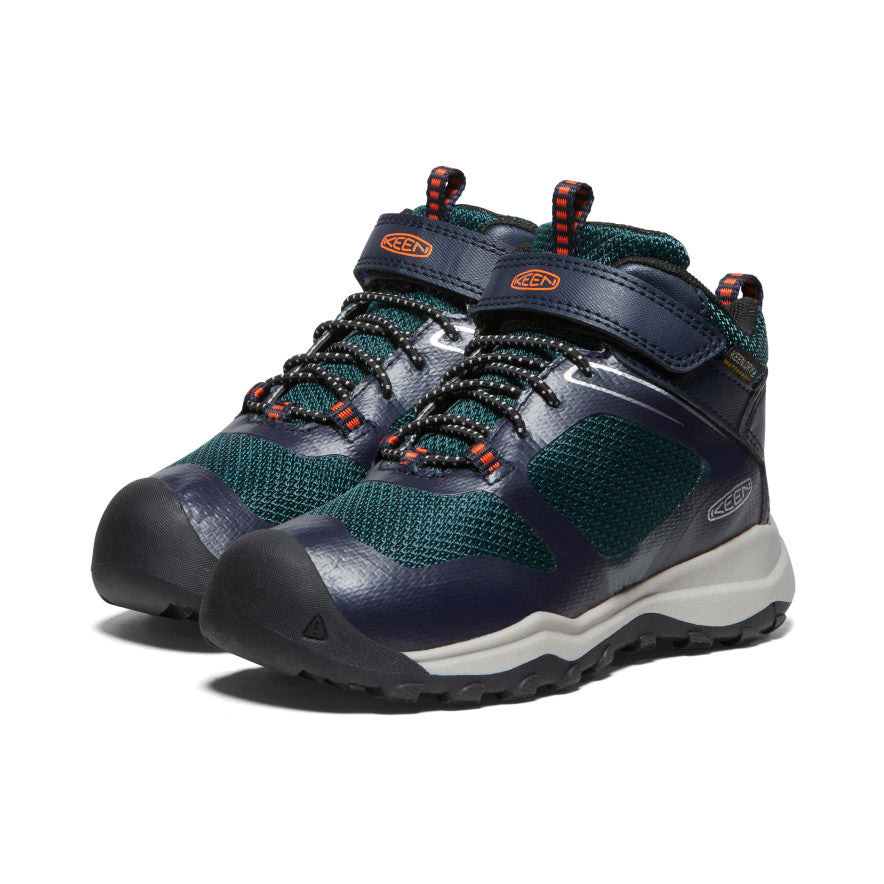 Dark Green Blue Kids' Keen Wanduro Waterproof Work Boots | NFJ7184KM