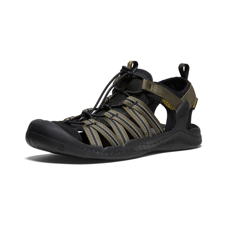 Dark Olive Black Men Keen Drift Creek H2 Sandals | AIH805ED