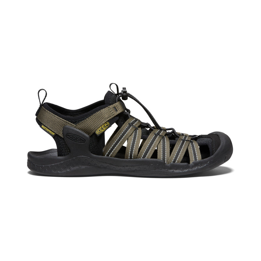 Dark Olive Black Men Keen Drift Creek H2 Sandals | AIH805ED