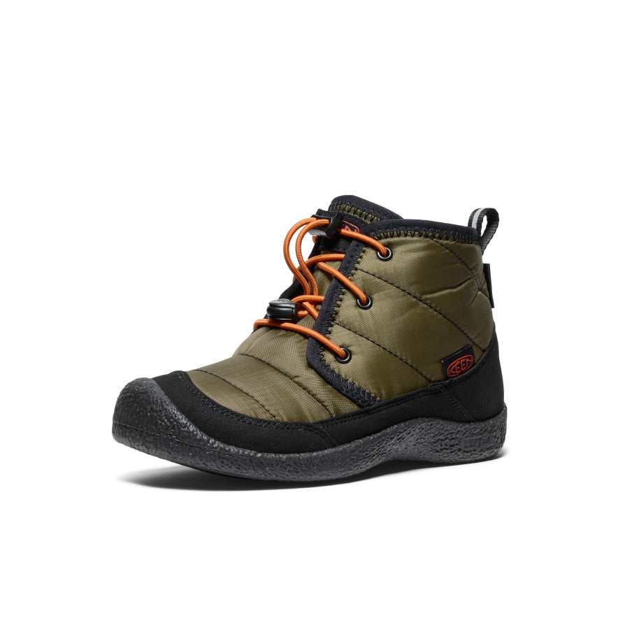 Dark Olive Gold Big Kids' Keen Howser II Waterproof Chukka Boots | EBF5916EX