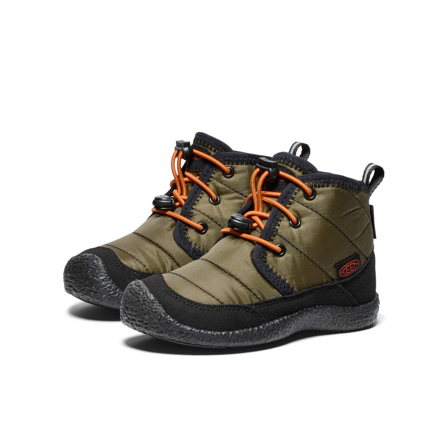 Dark Olive Gold Kids' Keen Howser II Waterproof Chukka Boots | EVG9751GI