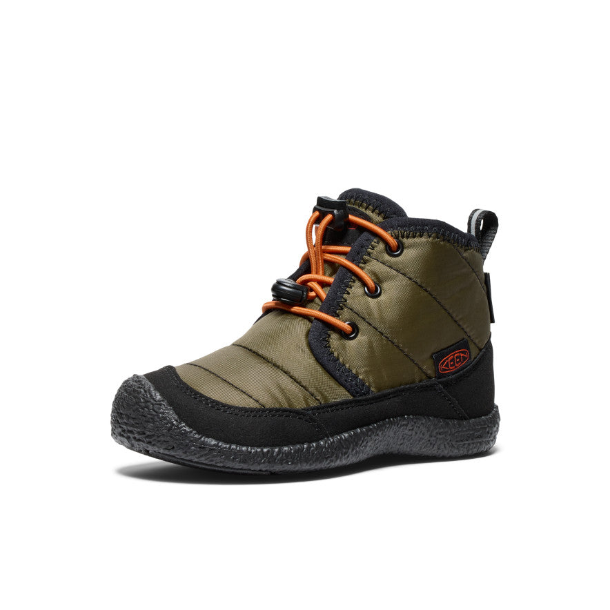 Dark Olive Gold Kids' Keen Howser II Waterproof Chukka Boots | EVG9751GI