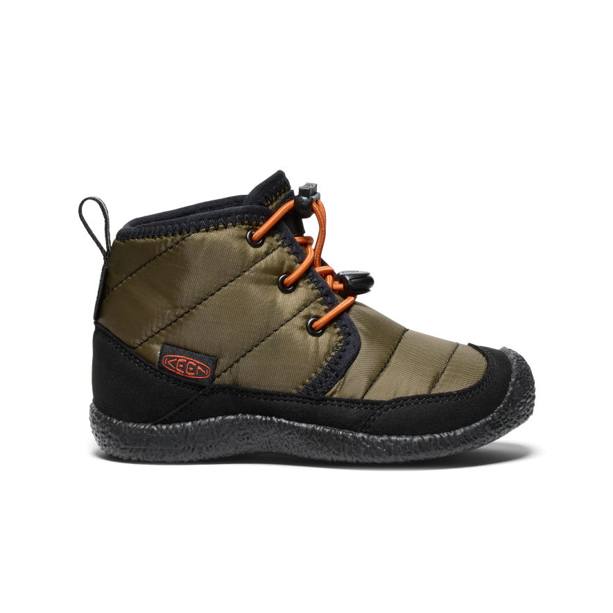 Dark Olive Gold Kids\' Keen Howser II Waterproof Chukka Boots | EVG9751GI