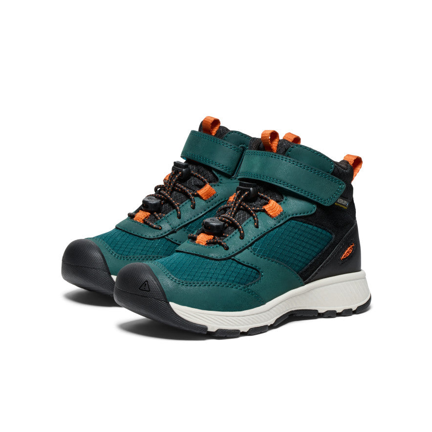 Deep Green Gold Kids' Keen Skua Waterproof Work Boots | LTH853WU