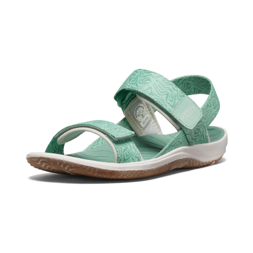 Green White Big Kids' Keen Elle Backstrap Sandals | AFY5194PS