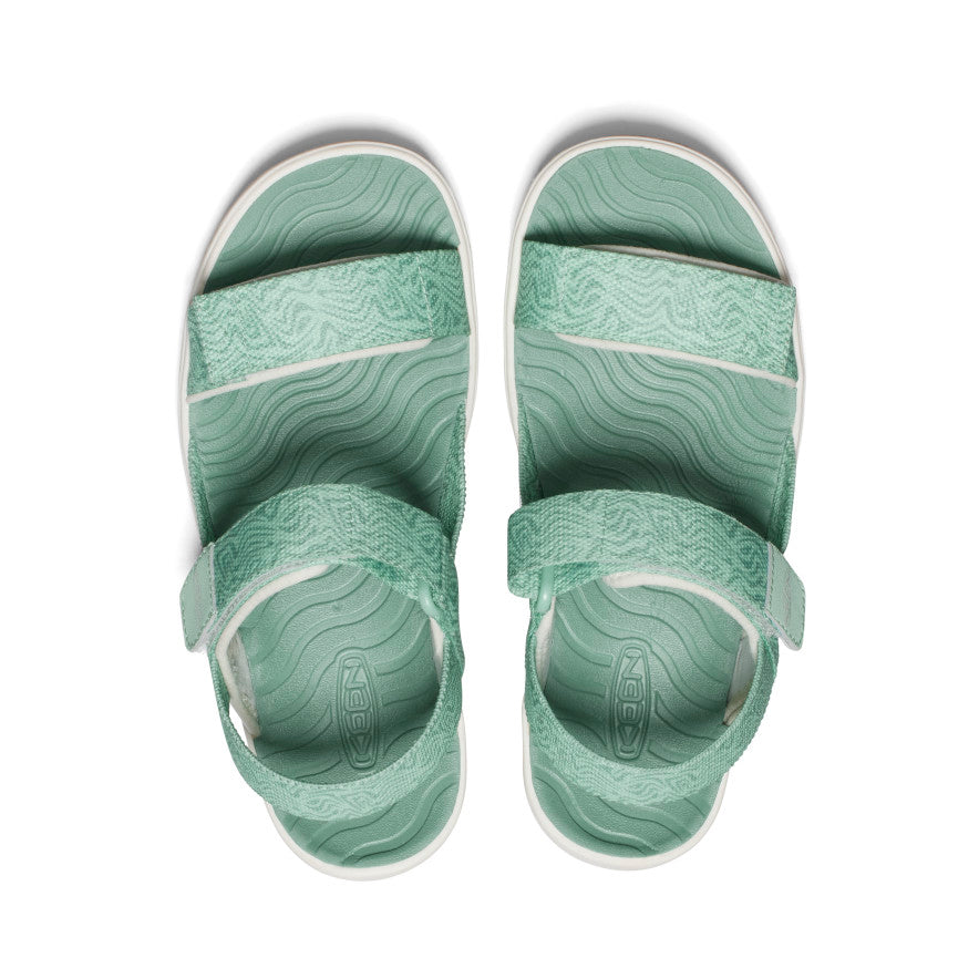 Green White Big Kids' Keen Elle Backstrap Sandals | AFY5194PS