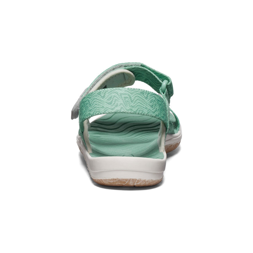 Green White Big Kids' Keen Elle Backstrap Sandals | AFY5194PS