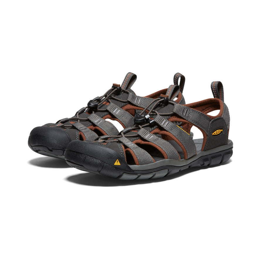 Grey Brown Men Keen Clearwater CNX Sandals | GOS4310CP