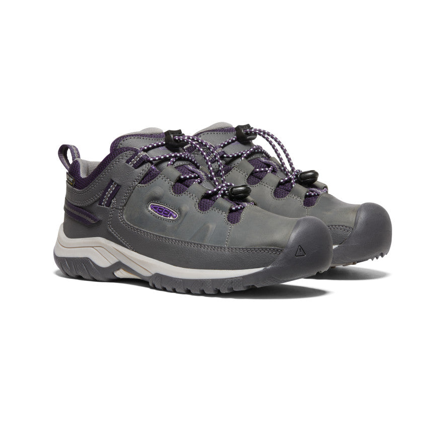 Grey Purple Big Kids' Keen Targhee Waterproof Work Shoes | CCQ3449EA