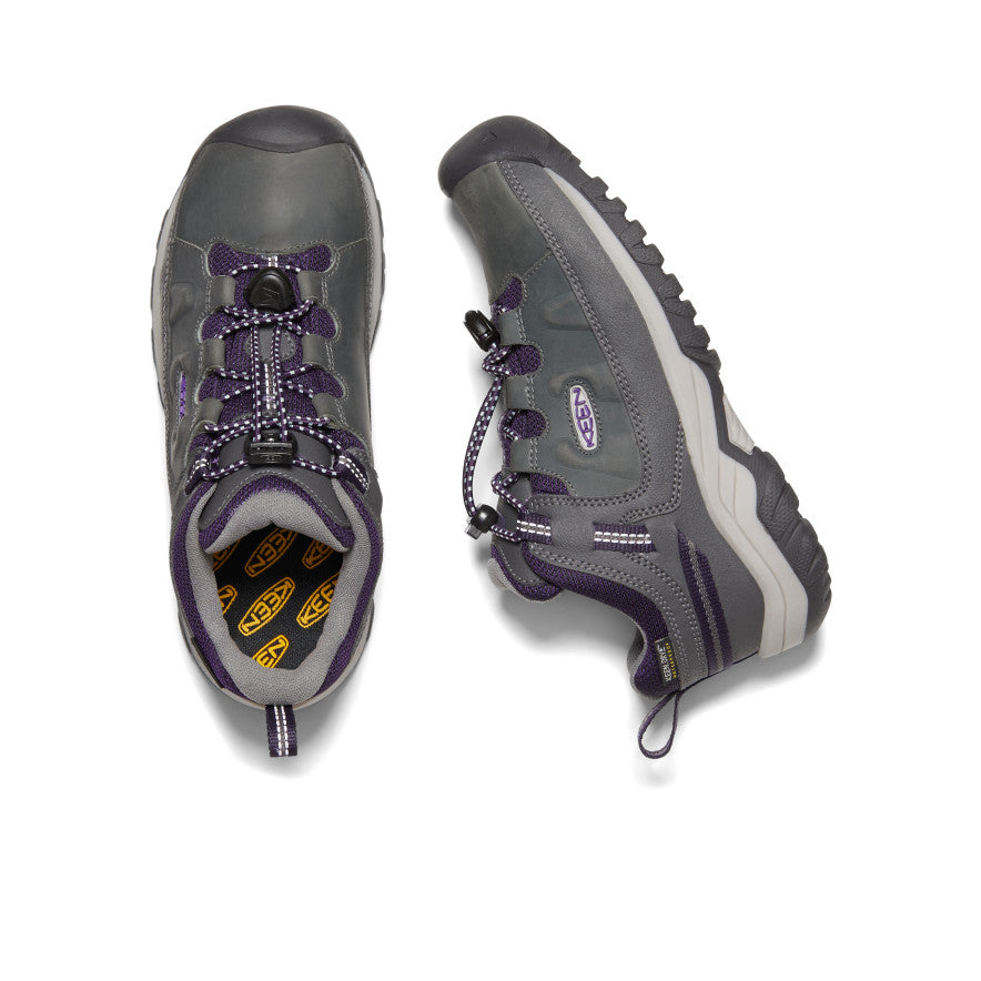 Grey Purple Big Kids' Keen Targhee Waterproof Work Shoes | CCQ3449EA