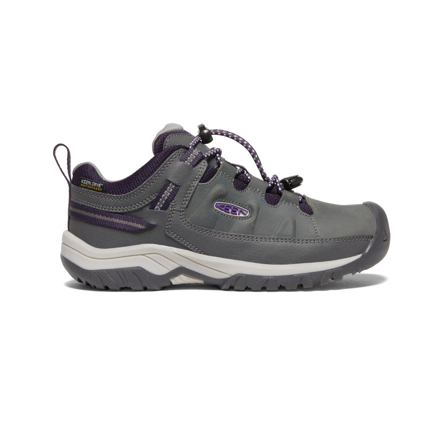 Grey Purple Big Kids\' Keen Targhee Waterproof Work Shoes | CCQ3449EA