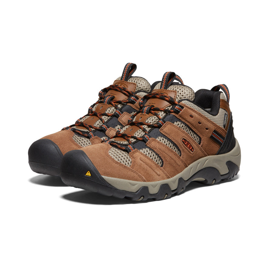 Khaki Orange Men Keen Headout Waterproof Hiking Shoes | HFY3066XN