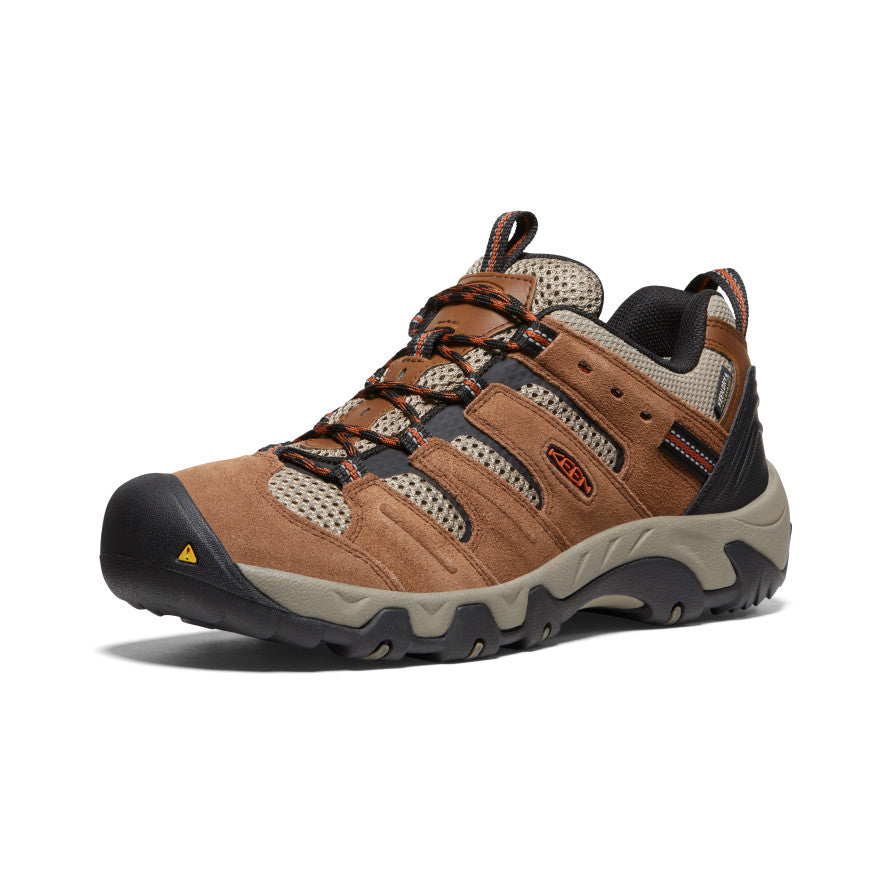 Khaki Orange Men Keen Headout Waterproof Hiking Shoes | HFY3066XN