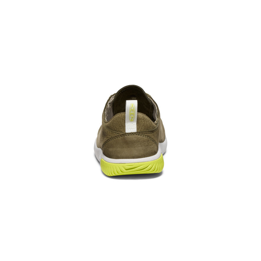 Olive Big Kids' Keen KNX Leather Sneakers | BJD7153GY