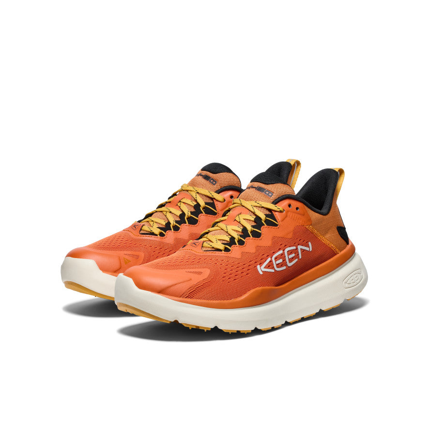 Orange Gold Brown Men Keen WK450 Walking Shoes | GTA8080AX