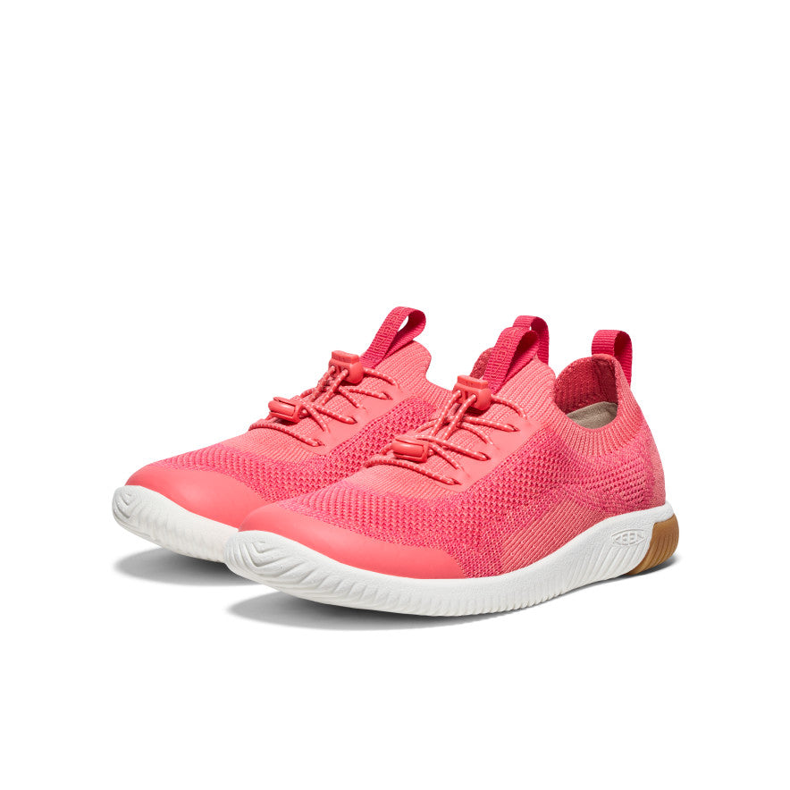 Pink White Big Kids' Keen KNX Knit Sneakers | HOB1132QX