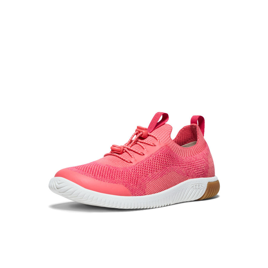 Pink White Big Kids' Keen KNX Knit Sneakers | HOB1132QX