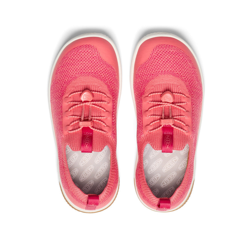 Pink White Big Kids' Keen KNX Knit Sneakers | HOB1132QX