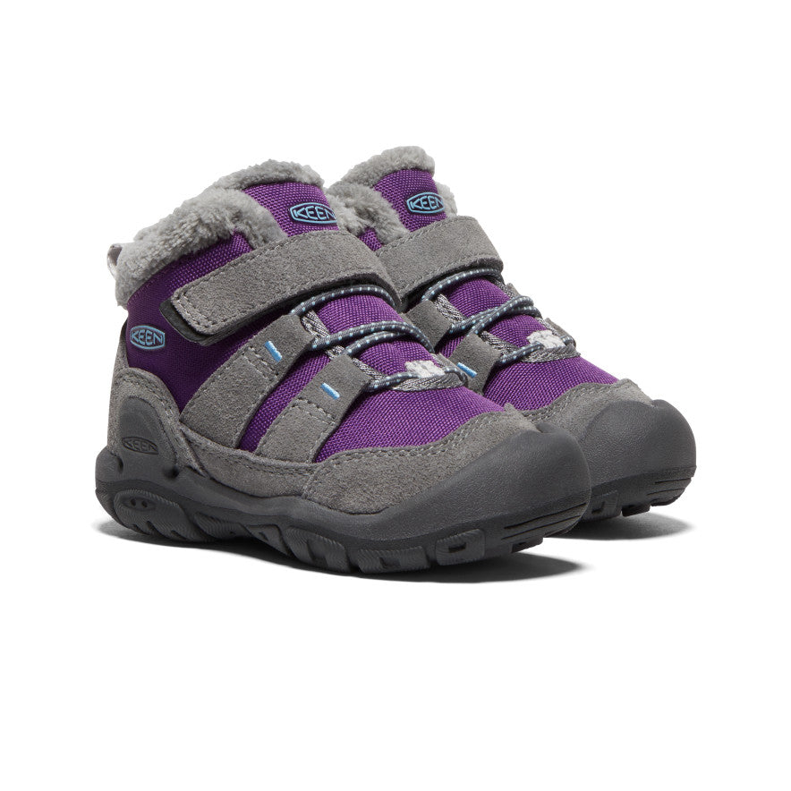 Purple Grey Toddlers Keen Knotch Snow Boots | KOW2356OJ