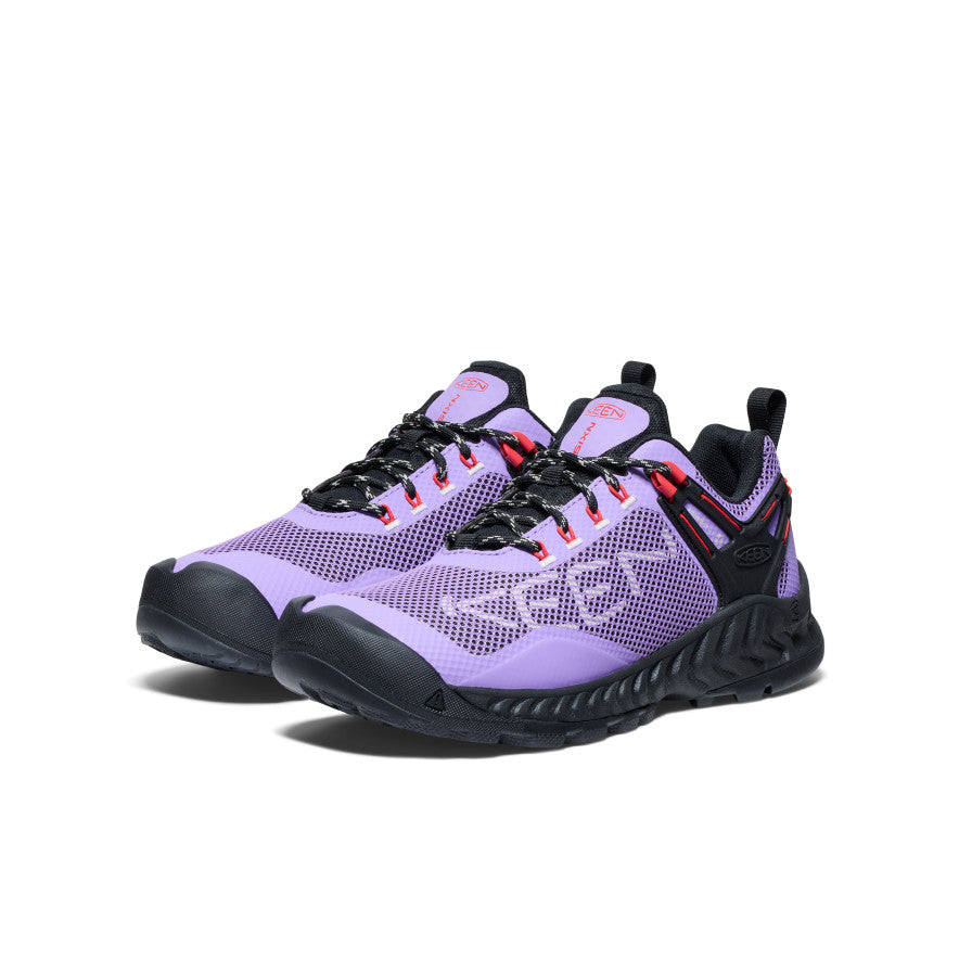 Purple Red Women Keen NXIS EVO Waterproof Work Shoes | NGU7527UW