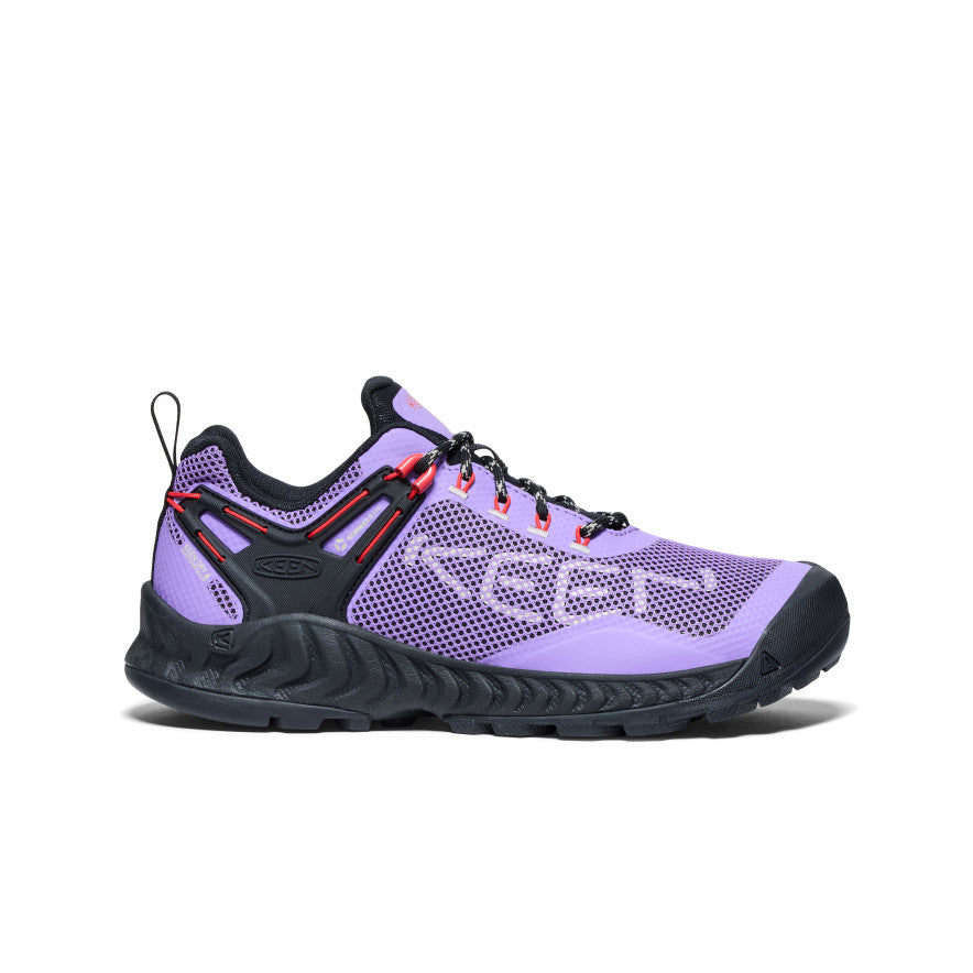 Purple Red Women Keen NXIS EVO Waterproof Work Shoes | NGU7527UW