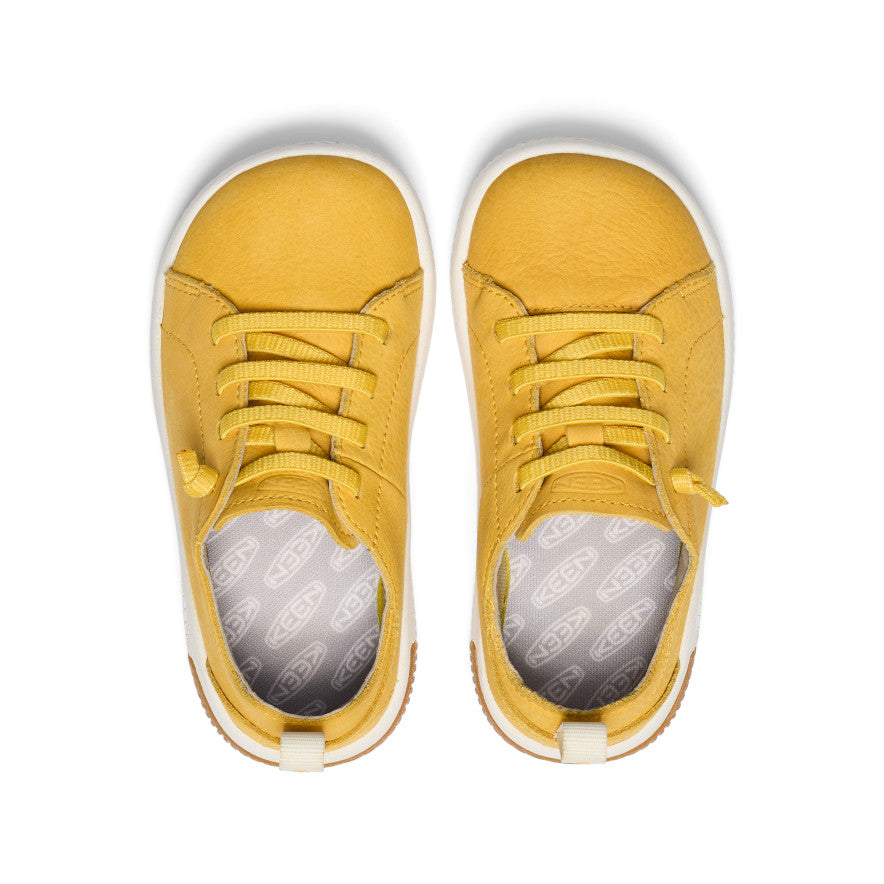 Yellow White Kids' Keen KNX Leather Sneakers | THV7296RK